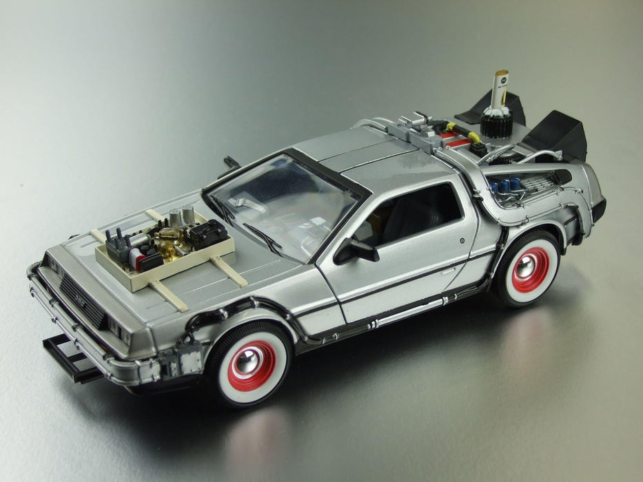 Welly Back To The Future 3 Delorean Time Machine Scale,Brown,1/24