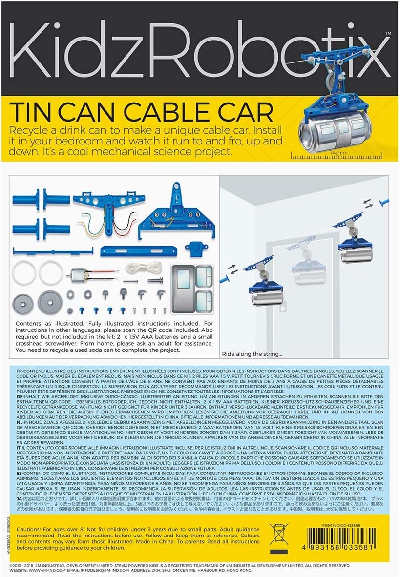 4M Tin Can Cable Car