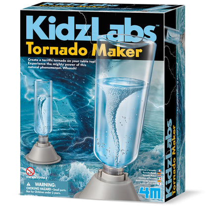 4M Kidz Labs Tornado Maker, Recycle an empty bottle to construct this battery operated Tornado, Science and Technology Kit, Boys and Girls ages 8+