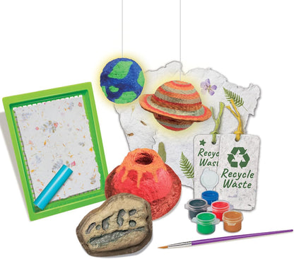 4M Green Science Paper Making, Re-cycle Used Paper for Making Enviro Friendly Science and Craft Projects, For Boys and Girls Ages 5+