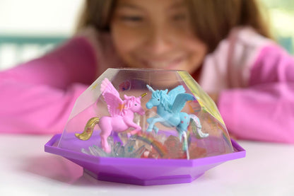 4M 403928 Crystal Growing Unicorn Land Terrarium, Mixed Colours