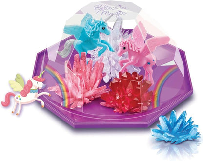 4M 403928 Crystal Growing Unicorn Land Terrarium, Mixed Colours