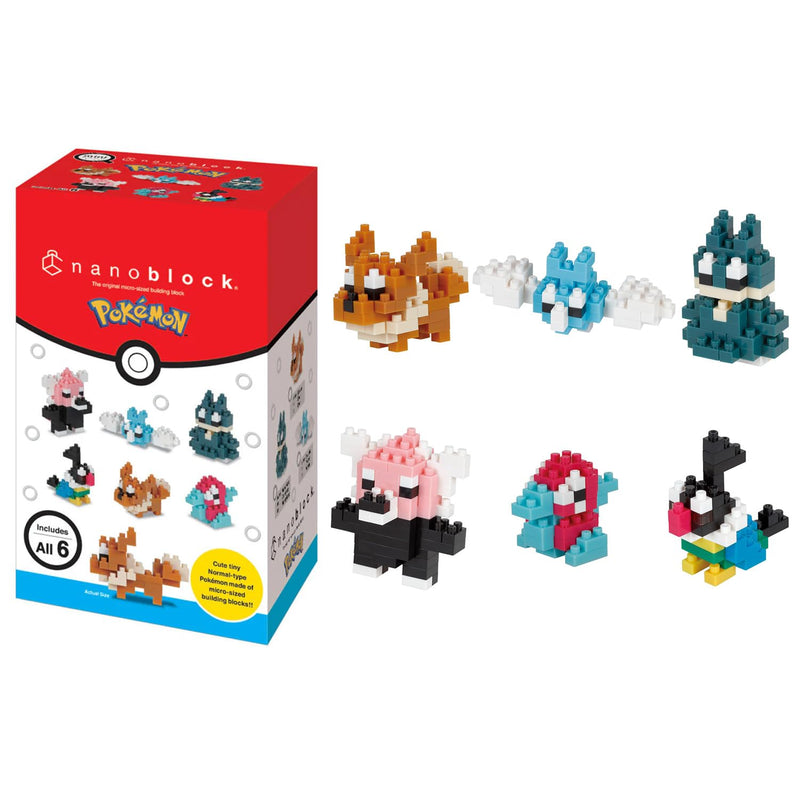 nanoblock - Pokemon Type Normal Set 1, mininano Series Pokemon Pokemon Type Normal Vol. 1