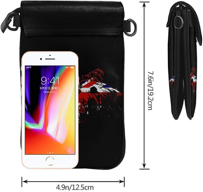 DJNGN Hellsing Fashion Lady Shoulder Bag Diagonal Bag Portable Phone Bag Wallet Small Cell Phone Purse