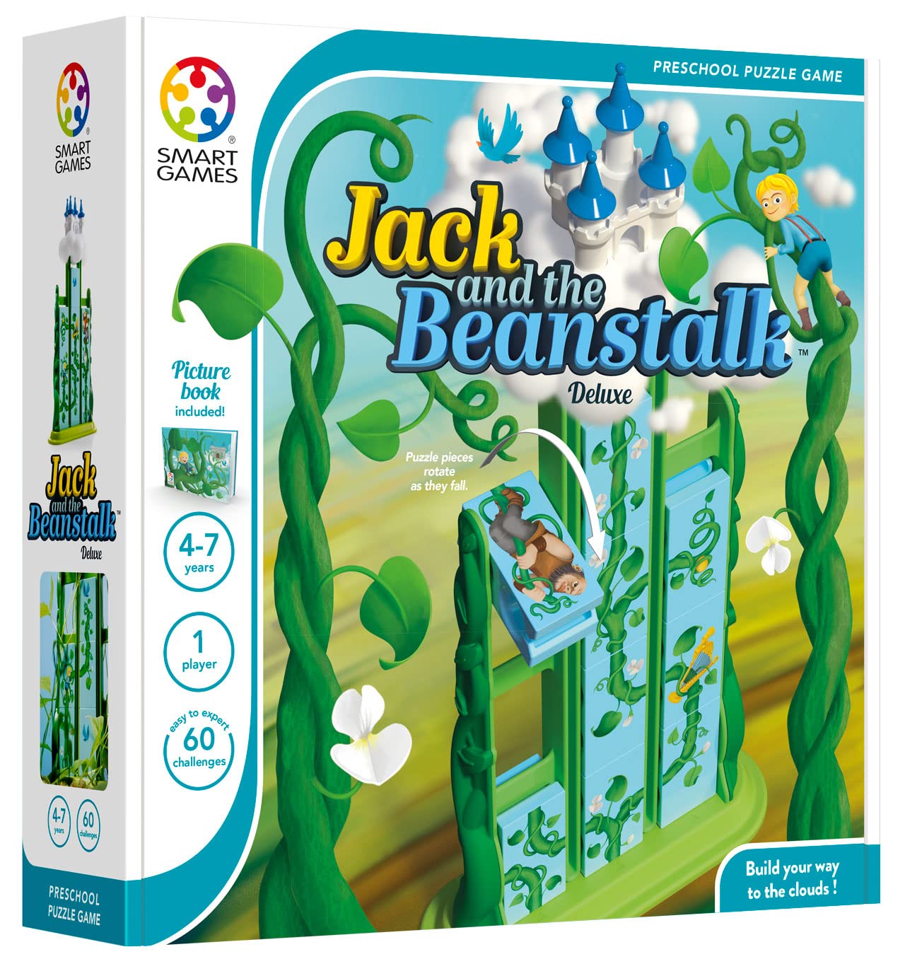Smart Games - Jack & The Beanstalk, Preschool Puzzle Game with 60 Challenges, 4-7 Years