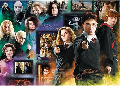 Trefl 10668 The Wizard World Harry Potter 1000 Teile, Premium Quality, für Erwachsene und Kinder ab 12 Jahren Puzzle Pieces, Die Zaubererwelt