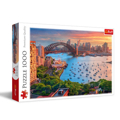 Trefl 1000 Elementos-Panorama de La Ciudad, Bahía Pintoresca, DIY, Entretenimiento Creativo, Diversión, Clásicos para Adultos y Niños a Partir de 12 Años Puzzle, Color Sydney, Australia (10743