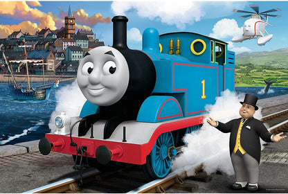 Trefl TR14317 EIN fröhlicher Tag für Friends Thomas die Lokomotive 24 maxi pieces, for children aged 3 and over Jigsaw Puzzle, Coloured