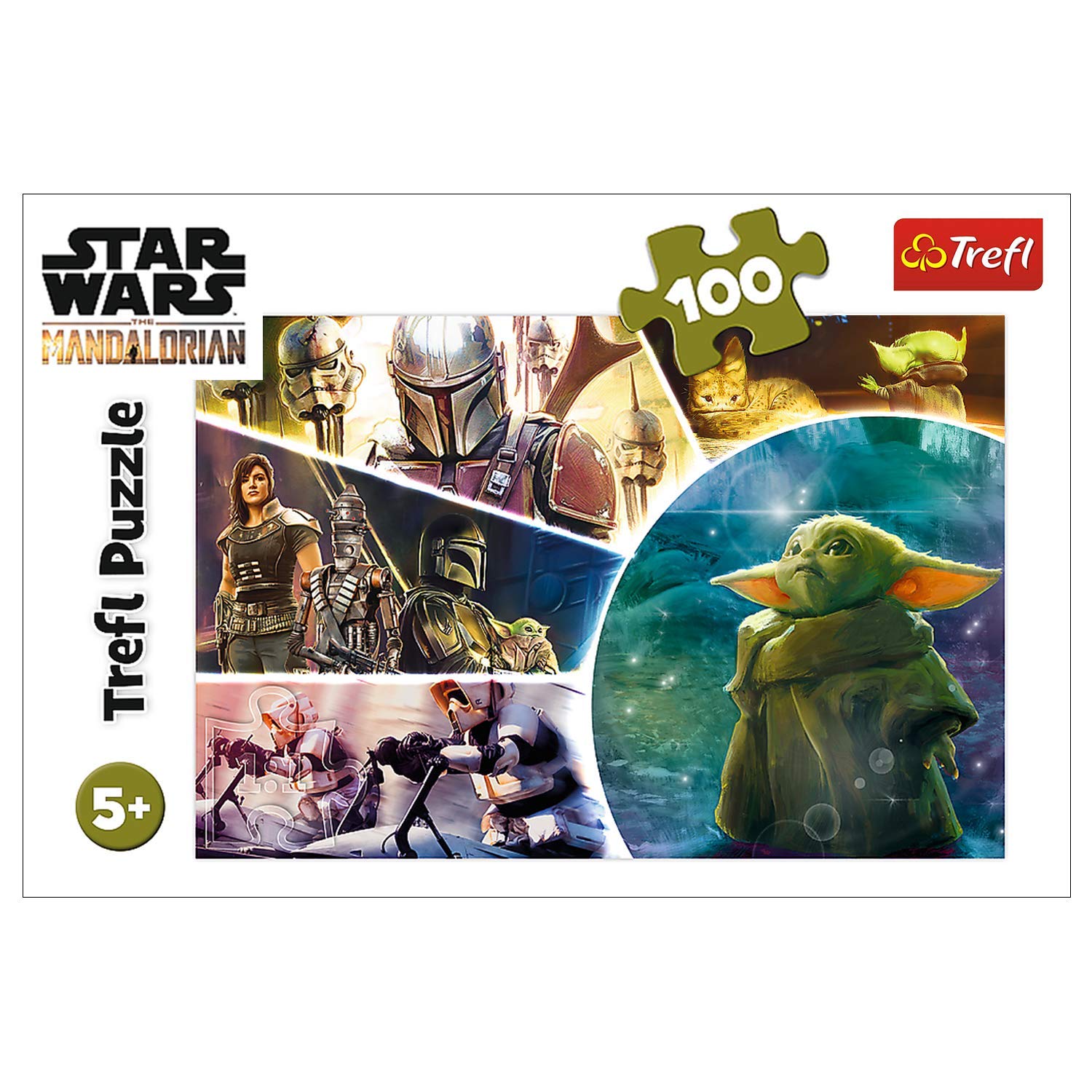 Trefl- Baby Yoda, Star Wars de 100 Piezas, para niños a Partir de 5 años Puzzle, Color