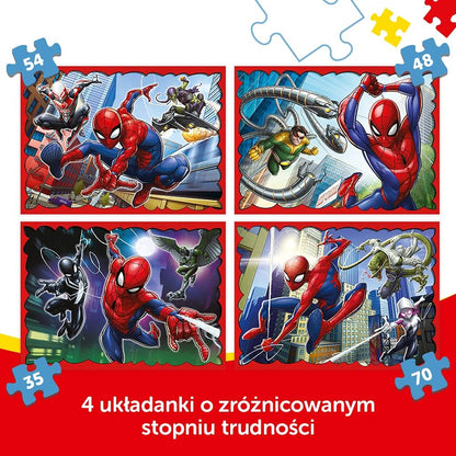 4-in-1 Puzzle - Spiderman (Children's Puzzle