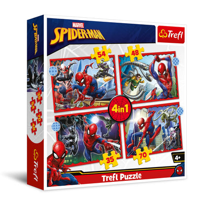 4-in-1 Puzzle - Spiderman (Children's Puzzle