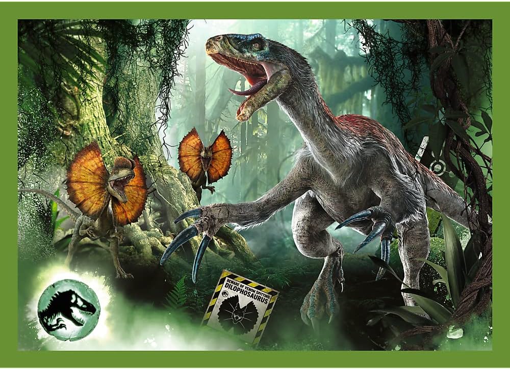 4-in-1 Jigsaw Puzzle 35, 48, 54, 70 Pieces Jurassic World (Children's Puzzle)