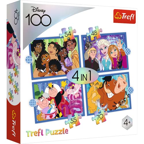 Trefl 4 in 1 Puzz Disney 100