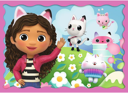 Trefl Puzzle 4w1 Przygody Gabi Koci Domek Gabi