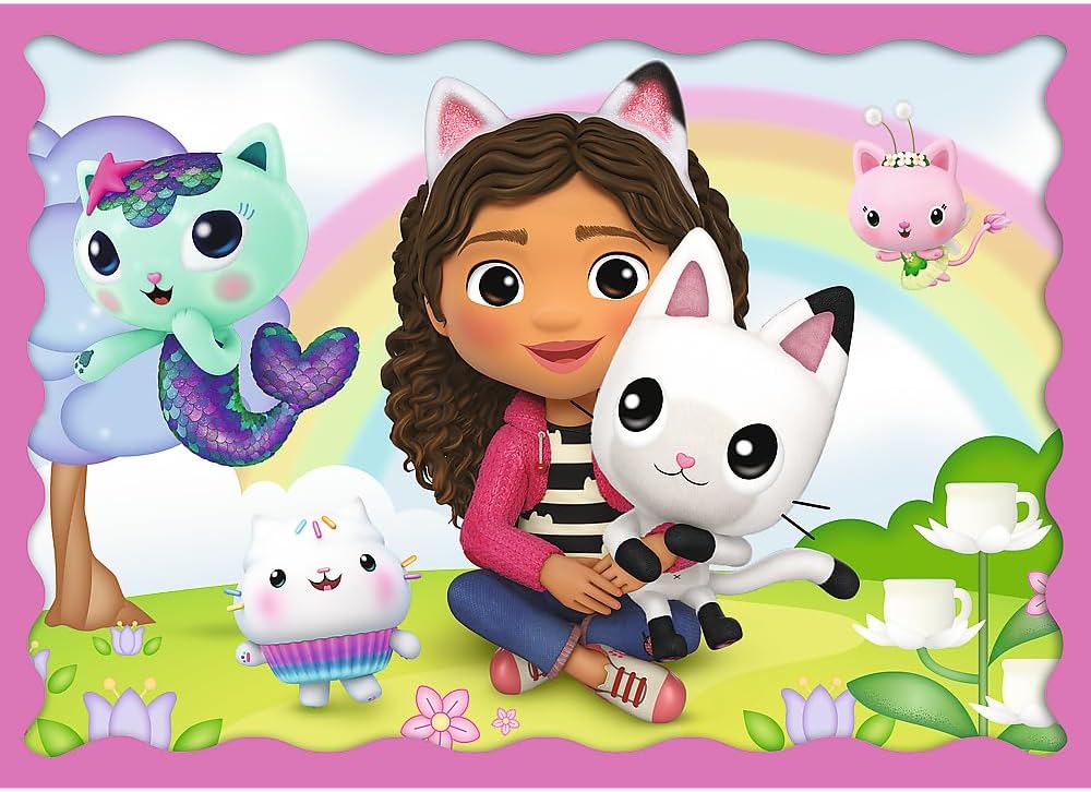 Trefl Puzzle 4w1 Przygody Gabi Koci Domek Gabi
