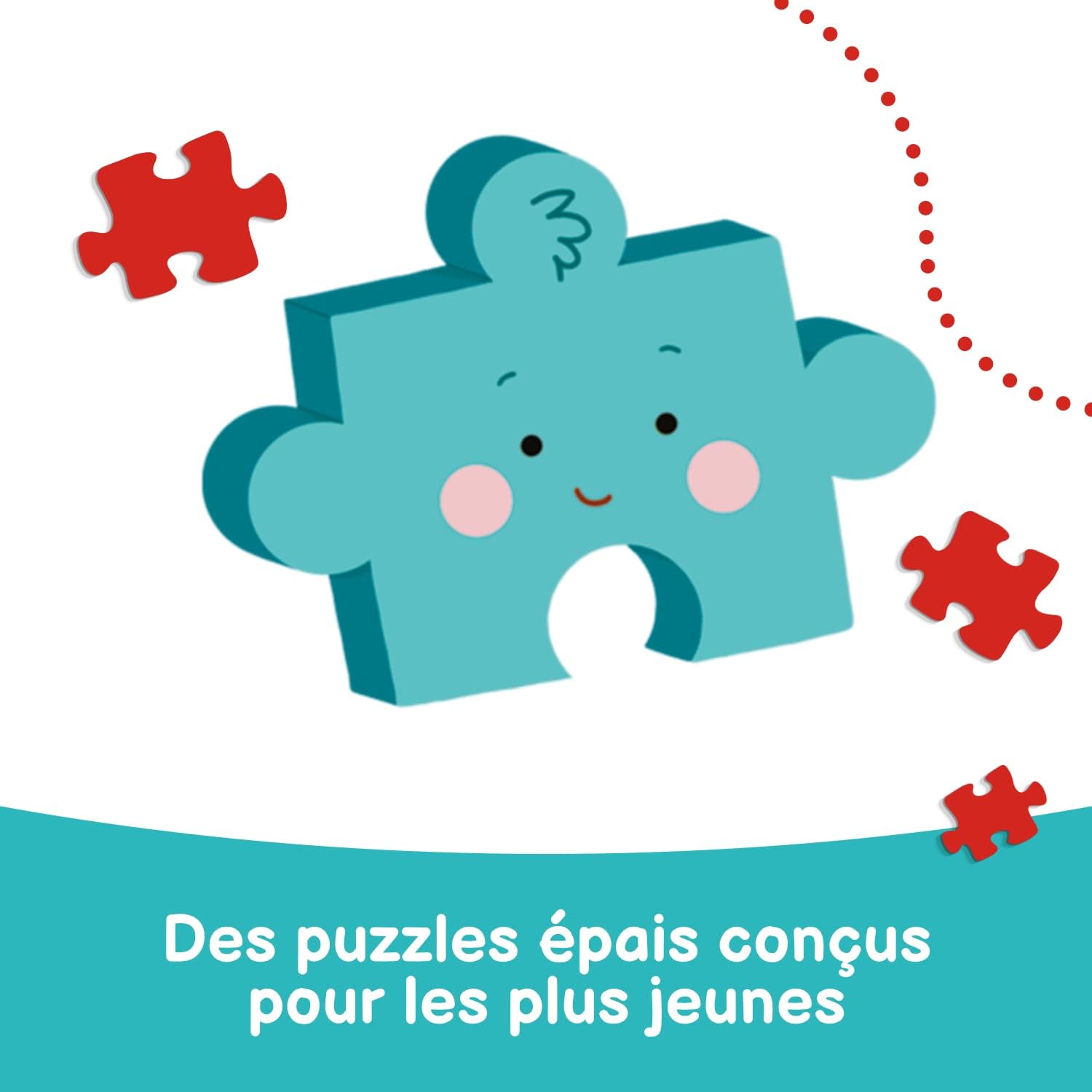 Trefl, Jigsaw Puzzle, Bing and Friends, from 3 to 6 Pieces, 4 Sets, Baby Classic, for Children from 2 Years