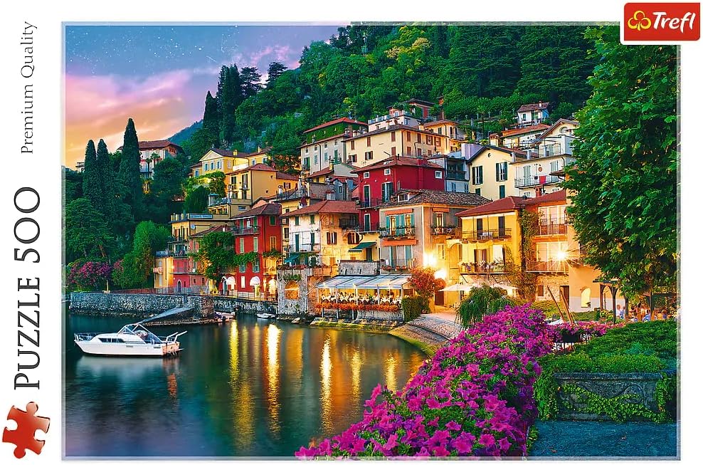 Trefl 37290 Lake Come, Italy 500 Teile, Premium Quality, für Erwachsene und Kinder ab 10 Jahren Puzzle, Coloured