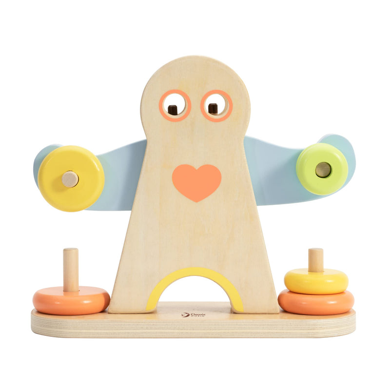 Classic World – Hercules Wooden Weightlifting Stacking Learning Game | Educational Learning Balancing Game for Kids 3 Years +