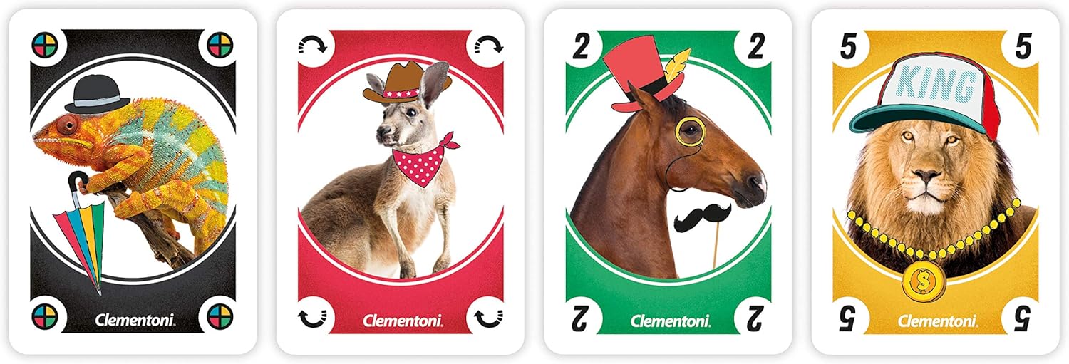 Clementoni, Sapientino-16176 Sapientino Animals Unico, Playing Cards for Children (Italian Version), Multicoloured, 16176