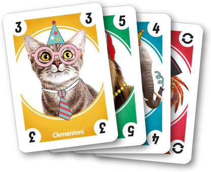 Clementoni, Sapientino-16176 Sapientino Animals Unico, Playing Cards for Children (Italian Version), Multicoloured, 16176