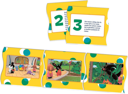Clementoni 16286 Bing Spiel der Sequenzen – Play for Future – Made in Italy – Lernspiel für Kinder 3 Jahre +, Mehrfarbig, Medium
