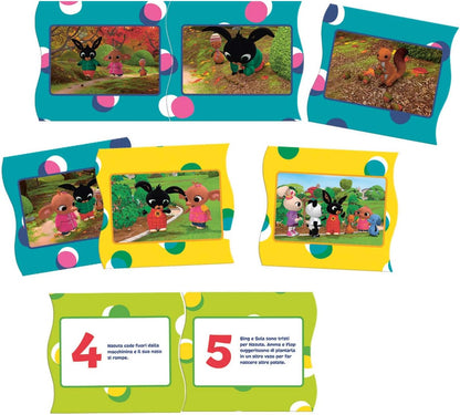 Clementoni 16286 Bing Spiel der Sequenzen – Play for Future – Made in Italy – Lernspiel für Kinder 3 Jahre +, Mehrfarbig, Medium