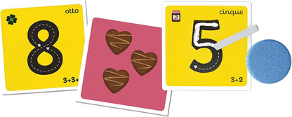 Clementoni- Sapientino – Juego Educativo de 4 años para Aprender los números, Desarrollo del lenguaje – Materiales 100% reciclados – Play For Future – Made in Italy, Multicolor (16368