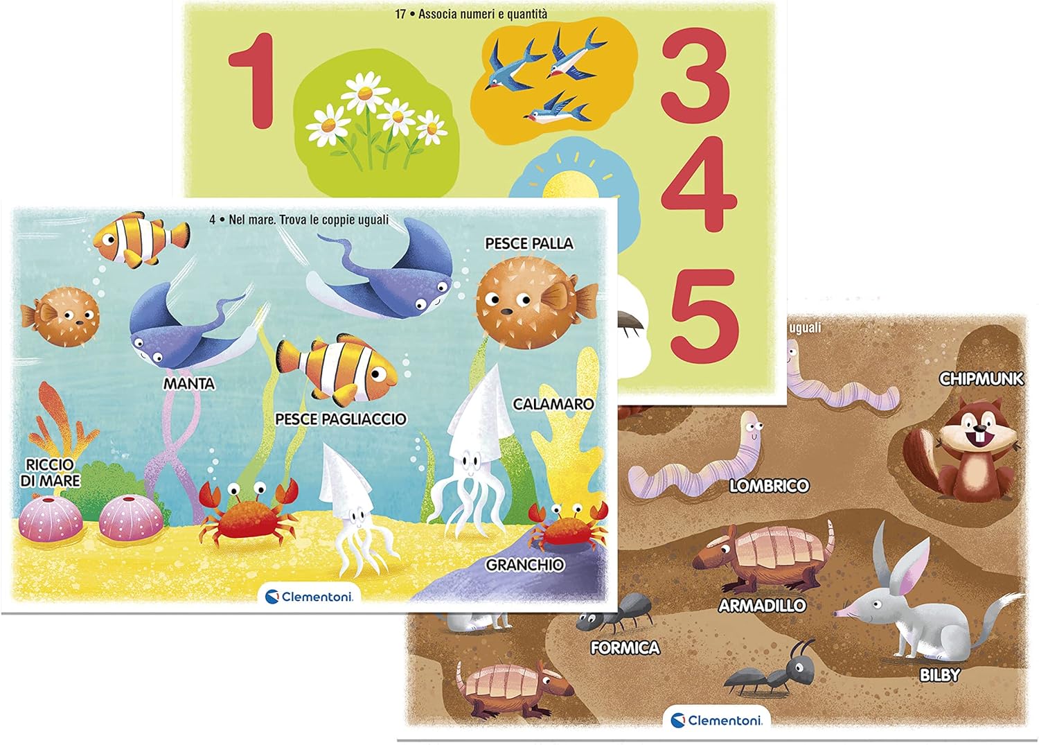 Clementoni - 16384 - Sapientino Animali E Natura - Banquet with Activity Cards and Interactive Pens, Educational Game 3 Years, Electronic (Italian Version) - Made in Italy