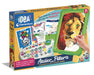 Clementoni- Idea-Atelier Set Dipingere con I Numeri-Lavagna con Cavalletto Pittura, Kit Arte Bambini 7 Anni-Made in Italy, Multicolore, 18677