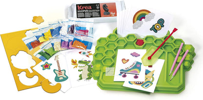 Clementoni- Idea-Creazioni Brillanti Painting, Diamond Art, Kit Arte, Laboratorio Gemme, Gioco Creativo Bambini 7 Anni-Made in Italy, Multicolore, 18678