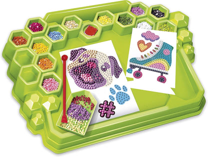 Clementoni- Idea-Creazioni Brillanti Painting, Diamond Art, Kit Arte, Laboratorio Gemme, Gioco Creativo Bambini 7 Anni-Made in Italy, Multicolore, 18678