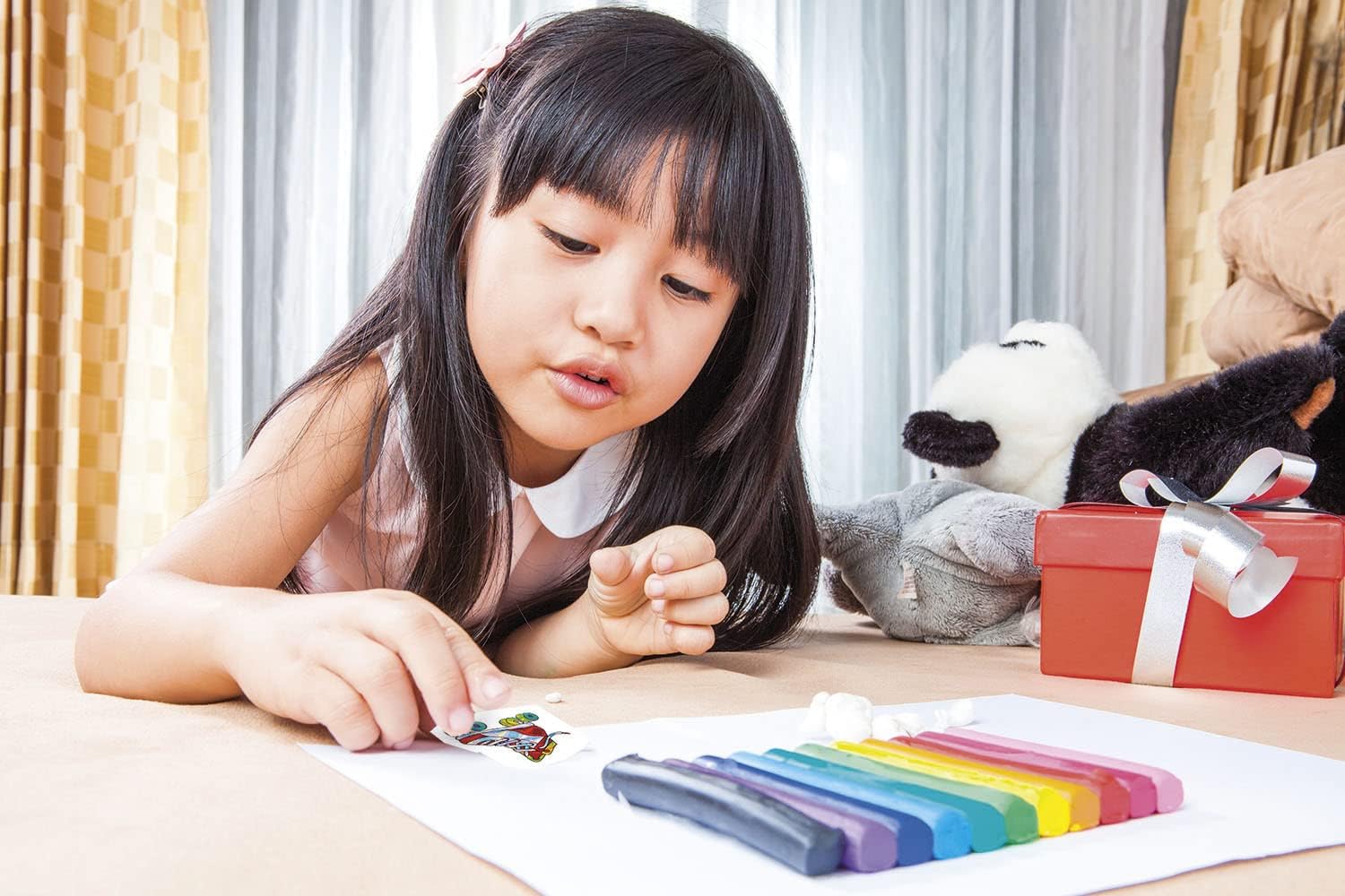 Clementoni 18698 Idea Boom Colorful Stickers, Creative Game for Children 6 Years, Made in Italy, Multi-Coloured, Medio