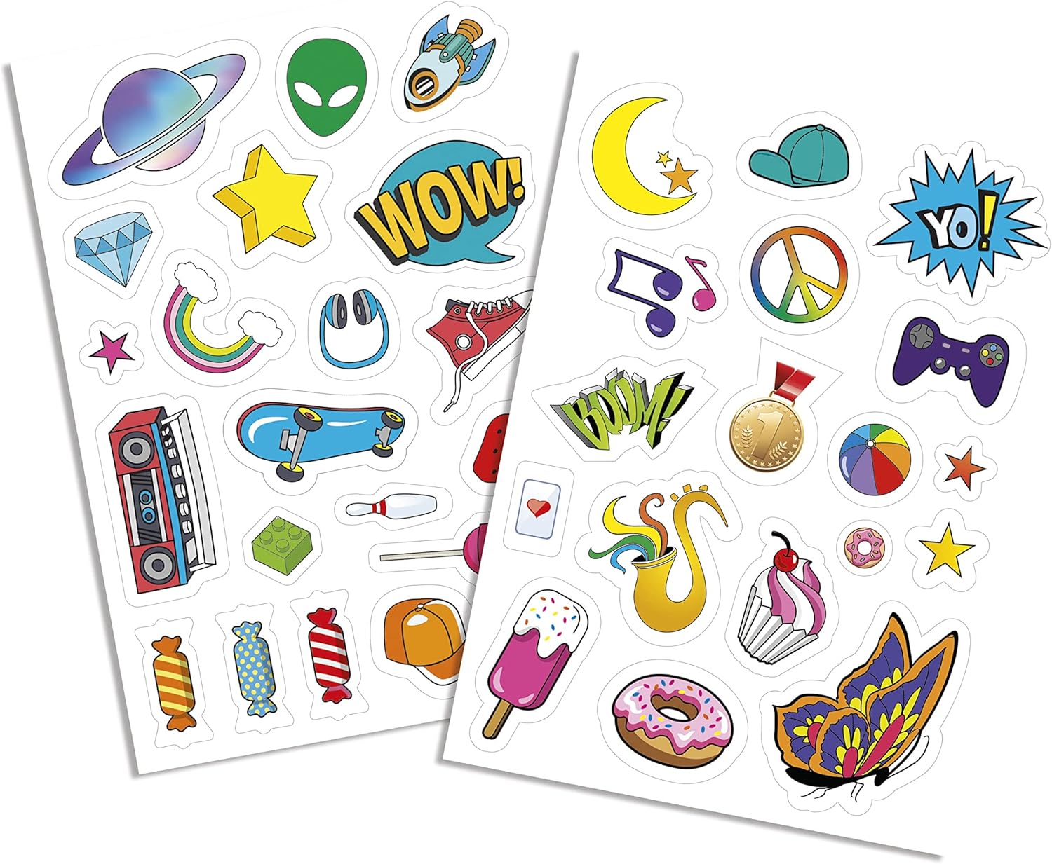 Clementoni 18700 Idea-Olographic Holographic Kids, Stickers-Creative Game for Children 6 Years, Made in Italy, Multi-Coloured, Medio