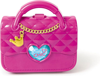 Clementoni 18743 Crazy Chic-Make Girl Bag, Washable, Cosmetic Set Children 6 Years, Handbag with Makeup, Multi-Coloured