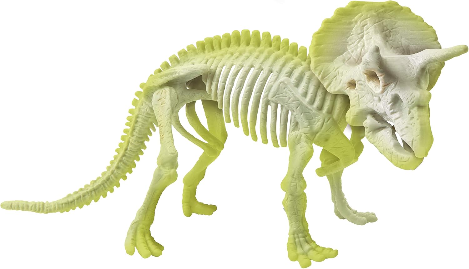 Clementoni 19164 Archaeoplaying Triceratops Luminous in the Dark Science Game, Single, Multi-Coloured