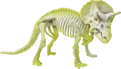 Clementoni 19164 Archaeoplaying Triceratops Luminous in the Dark Science Game, Single, Multi-Coloured