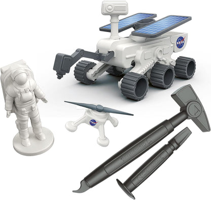 Clementoni - Science and Game Lab Space-Kit exploration-asteroid to dig, playset Rover Explorer with Astronaut, Scientific Laboratory 6 Years, Made in Italy, Multicolor, Medium, 19271