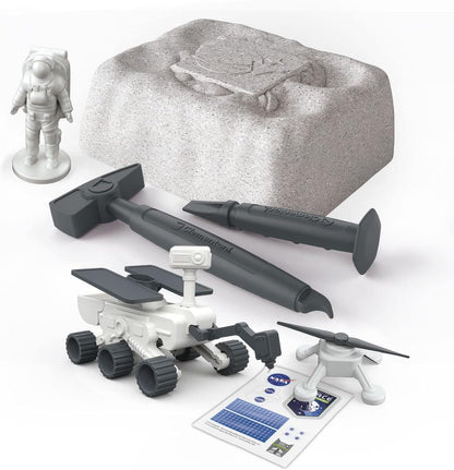 Clementoni - Science and Game Lab Space-Kit exploration-asteroid to dig, playset Rover Explorer with Astronaut, Scientific Laboratory 6 Years, Made in Italy, Multicolor, Medium, 19271