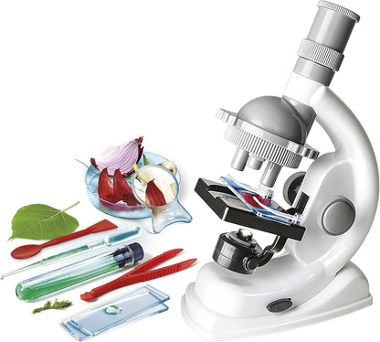 Clementoni - 19309 - Science and Game Lab - Science at the Microscope, Optical Microscope Laboratory with Over 50 Scientific Experiments for Children from 8 Years