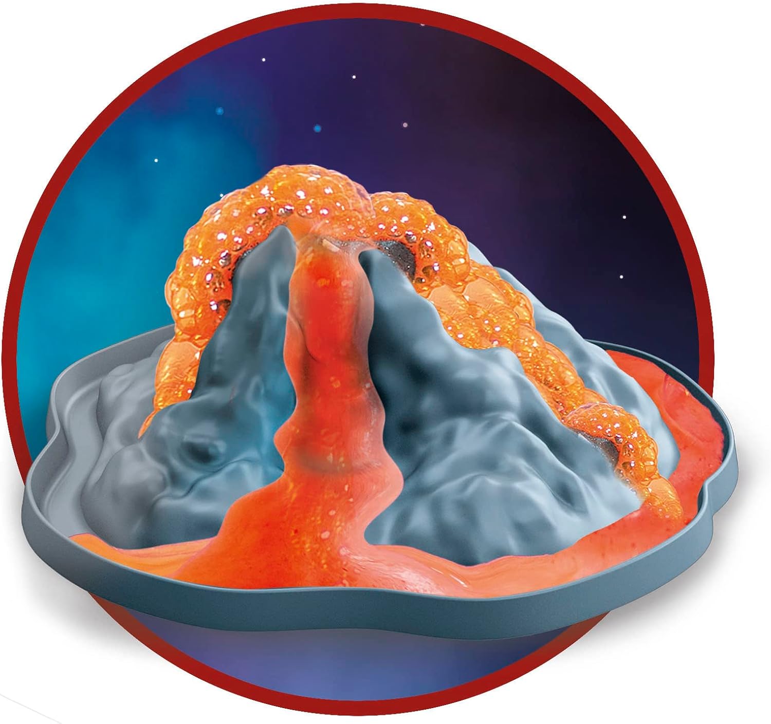 Clementoni - 19354 - Science and Play Lab - Volcanoes and Super Eruptions - Scientific Experiments for Children from 8 Years, Fluorescent Educational Volcanic Eruption (Game in Italian), Made in Italy
