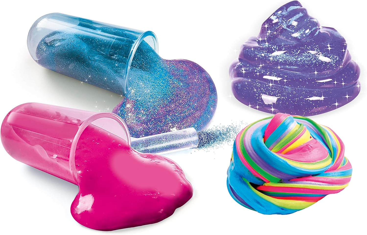 Clementoni - Science Fun Super Colorati-Scientific Game 8 Years, Experiments Laboratory, Factory, Kit for Slime, Italian Version, Colour, 19355 Super Colored Slime