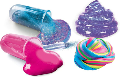 Clementoni - Science Fun Super Colorati-Scientific Game 8 Years, Experiments Laboratory, Factory, Kit for Slime, Italian Version, Colour, 19355 Super Colored Slime