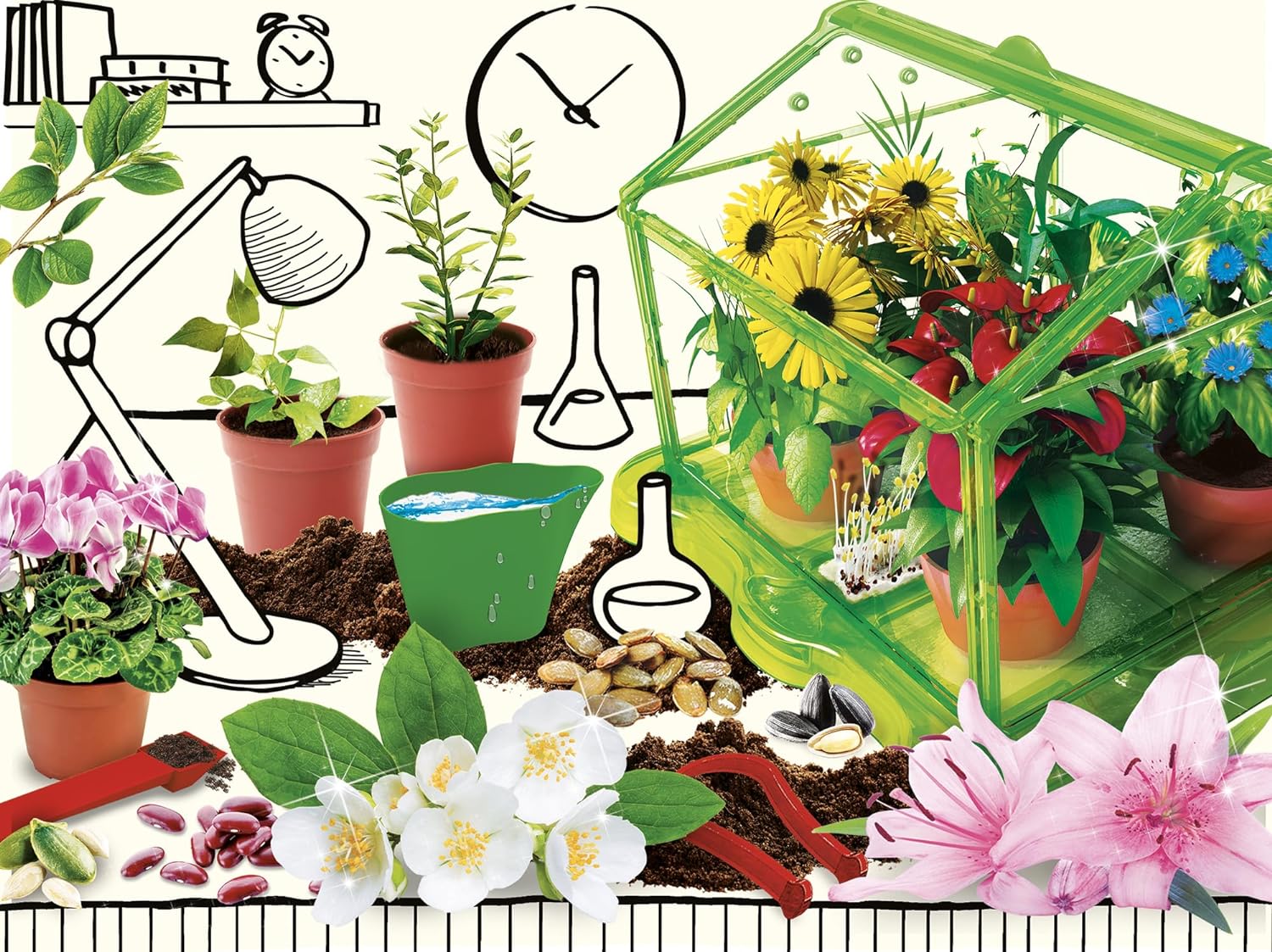 Liscianigiochi 84258 I'm a Genius Botany Lab scientific game, multicoloured, 38.8 x 28.5 x 7.8 cm