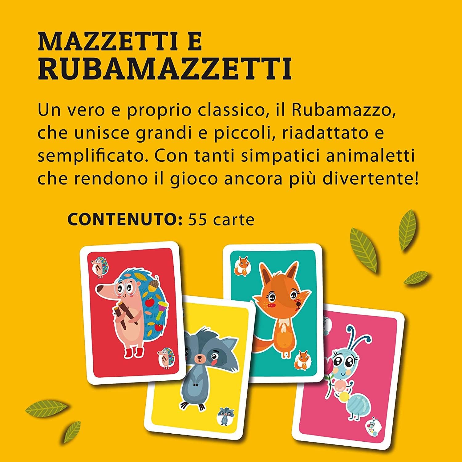 Liscianigiochi, Ludoteca Le Carte dei Kids Mazzetti und Rubamazzetti Gesellschaftsspiel, Mehrfarbig, 85804