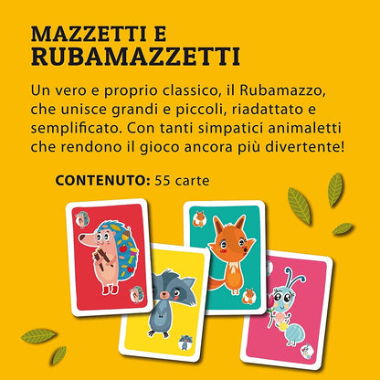 Liscianigiochi, Ludoteca Le Carte dei Kids Mazzetti und Rubamazzetti Gesellschaftsspiel, Mehrfarbig, 85804