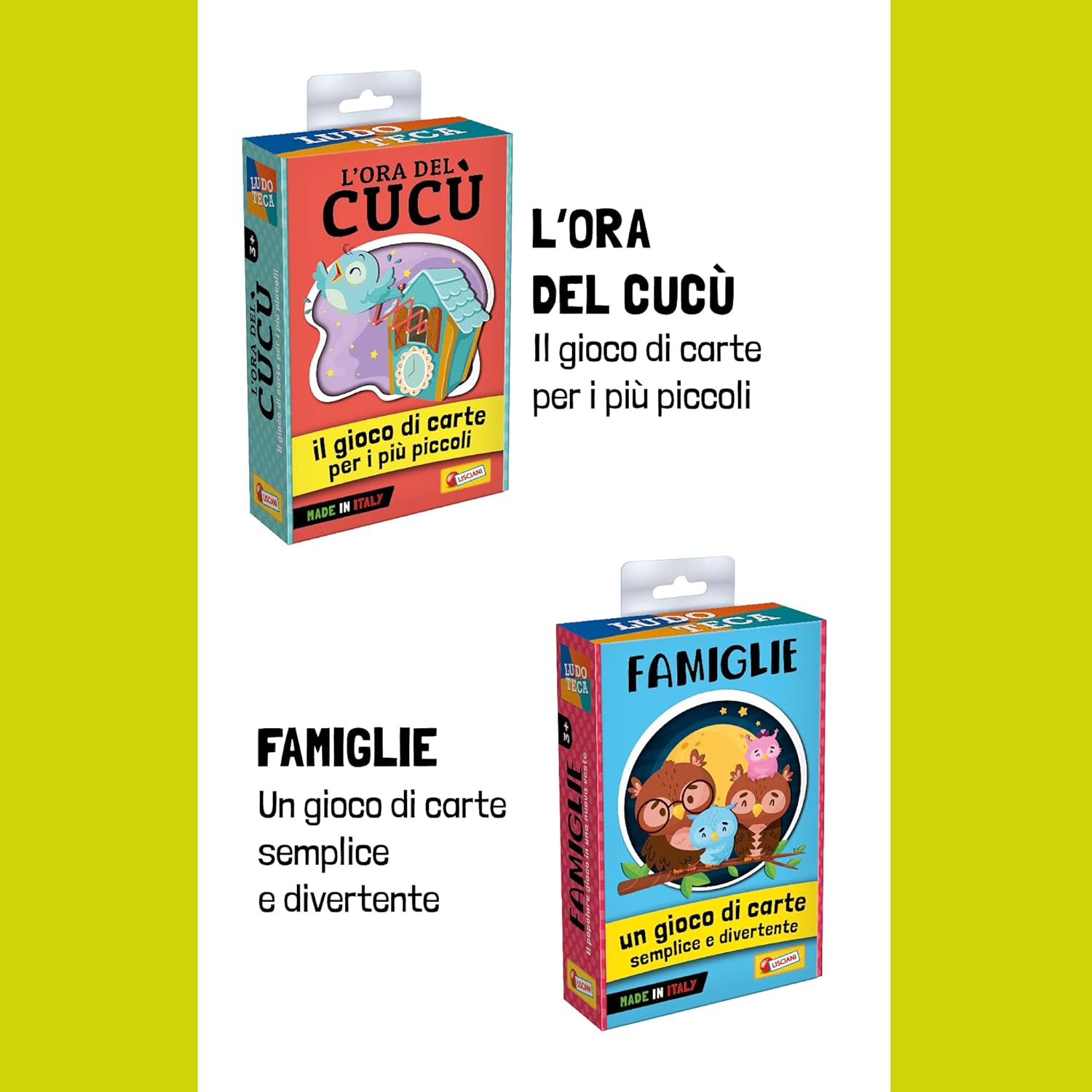 Liscianigiochi, Ludoteca Le Carte dei Kids Mazzetti und Rubamazzetti Gesellschaftsspiel, Mehrfarbig, 85804