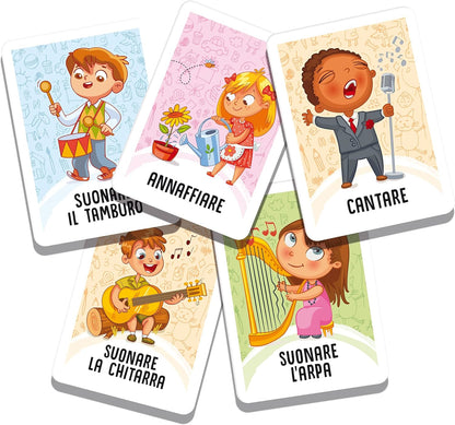 Lisciani Giochi- Playroom The Cards of Children, The Game of Mimi, Multicolor, 89130