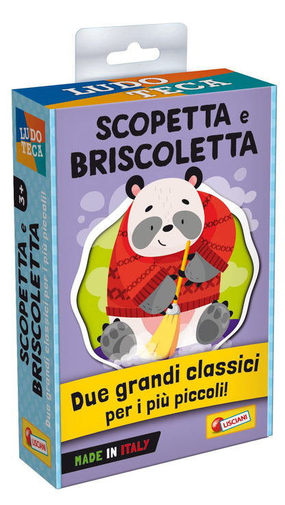 Lisciani Giochi- Ludoteca Le Carte dei Bambini Scopa e Briscola, Multicolore, 92857