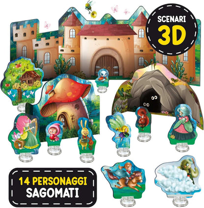 Liscianigiochi- Montessori l'Inventafavole del Mondo Fantastico, 95216