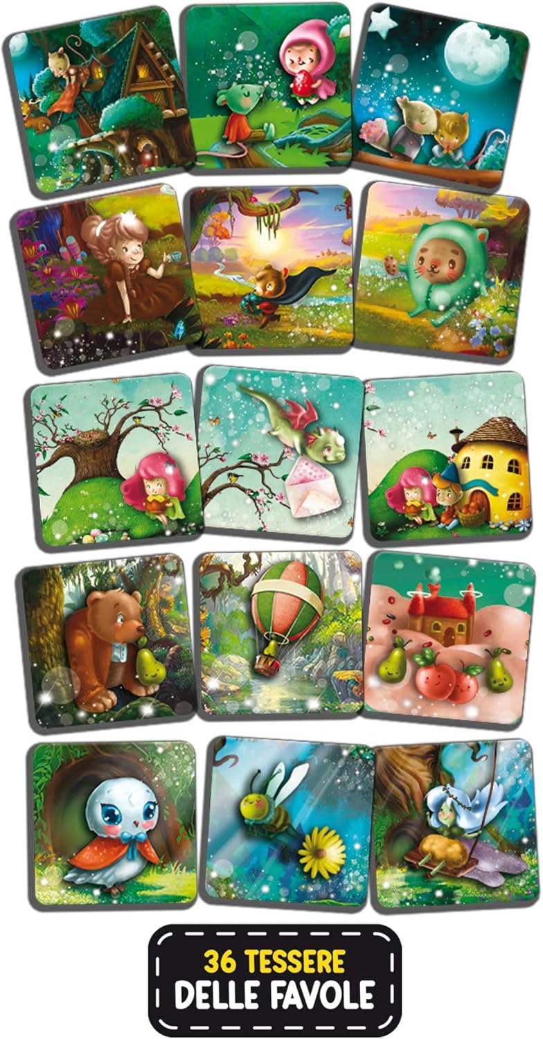 Liscianigiochi- Montessori l'Inventafavole del Mondo Fantastico, 95216
